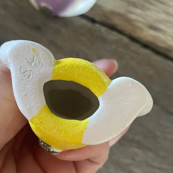 VTG SET OF 4 TINY HANDMADE CERAMIC EASTER BUNNIES - Picture 6 of 8